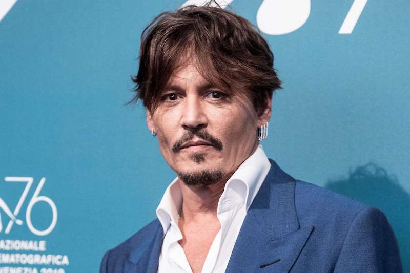 Johnny Depp na filmovém festivalu.