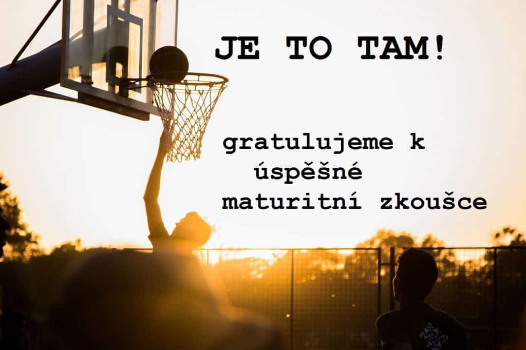 Úspěšný koš při basketbalu.